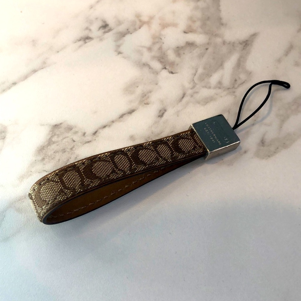 Coach keychain/phone charm